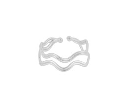 NOTES OF NATURE Double Wave Ring